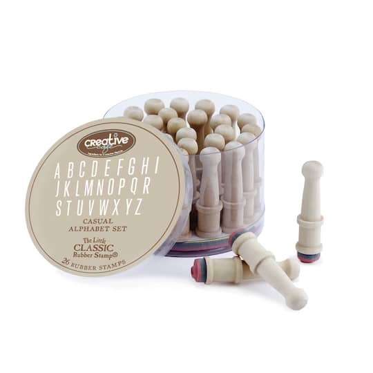 Find The Hampton Art Classic Alphabet Rubber Stamp Set At Michaels